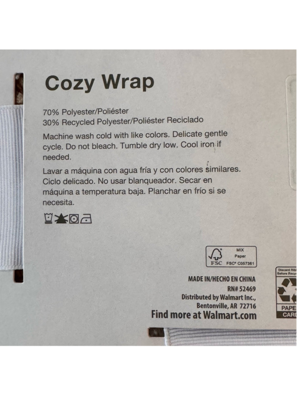 NWT Time And Tru Cozy Wrap Leopard Print Women - Picture 5 of 5